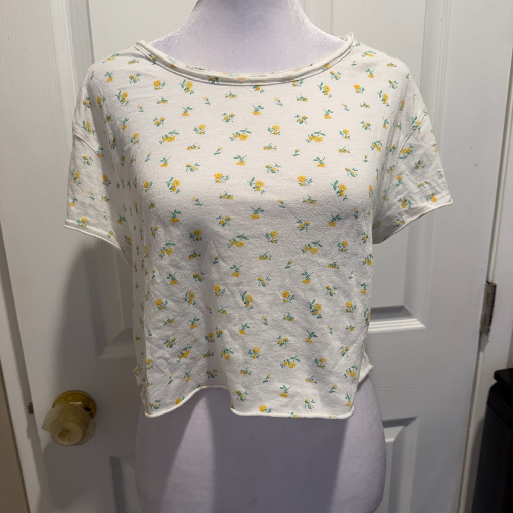 PacSun LA Hearts Flower Crop Top